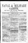 Naval & Military Gazette and Weekly Chronicle of the United Service Saturday 20 May 1871 Page 1