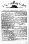 Naval & Military Gazette and Weekly Chronicle of the United Service Saturday 09 March 1872 Page 1
