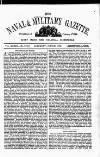 Naval & Military Gazette and Weekly Chronicle of the United Service Saturday 29 June 1872 Page 1