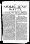 Naval & Military Gazette and Weekly Chronicle of the United Service Saturday 19 October 1872 Page 1