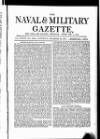 Naval & Military Gazette and Weekly Chronicle of the United Service