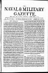 Naval & Military Gazette and Weekly Chronicle of the United Service Saturday 15 February 1873 Page 1