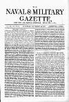 Naval & Military Gazette and Weekly Chronicle of the United Service Saturday 22 November 1873 Page 1