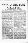 Naval & Military Gazette and Weekly Chronicle of the United Service