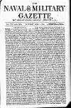 Naval & Military Gazette and Weekly Chronicle of the United Service Saturday 01 August 1874 Page 1