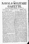 Naval & Military Gazette and Weekly Chronicle of the United Service Saturday 15 August 1874 Page 1