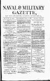 Naval & Military Gazette and Weekly Chronicle of the United Service