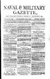 Naval & Military Gazette and Weekly Chronicle of the United Service Wednesday 08 October 1879 Page 1