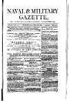 Naval & Military Gazette and Weekly Chronicle of the United Service