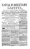 Naval & Military Gazette and Weekly Chronicle of the United Service Wednesday 13 October 1880 Page 1