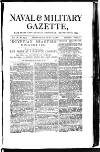 Naval & Military Gazette and Weekly Chronicle of the United Service