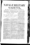 Naval & Military Gazette and Weekly Chronicle of the United Service