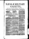 Naval & Military Gazette and Weekly Chronicle of the United Service Wednesday 03 January 1883 Page 1