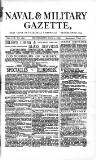 Naval & Military Gazette and Weekly Chronicle of the United Service Wednesday 01 August 1883 Page 1