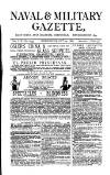 Naval & Military Gazette and Weekly Chronicle of the United Service