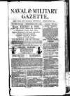 Naval & Military Gazette and Weekly Chronicle of the United Service Wednesday 07 January 1885 Page 1