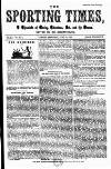 Sporting Times Saturday 29 June 1867 Page 1