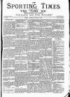 Sporting Times Saturday 17 January 1885 Page 1