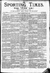 Sporting Times Saturday 03 October 1885 Page 1