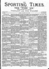 Sporting Times Saturday 22 January 1887 Page 1