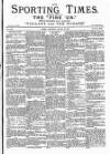 Sporting Times Saturday 28 January 1888 Page 1