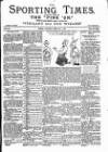 Sporting Times Saturday 01 February 1890 Page 1