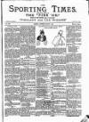 Sporting Times Saturday 07 March 1891 Page 1