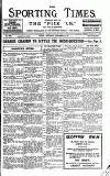 Sporting Times Saturday 10 September 1921 Page 1