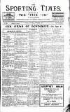 Sporting Times Saturday 05 November 1921 Page 1