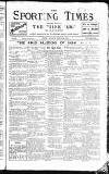 Sporting Times Saturday 02 February 1924 Page 1