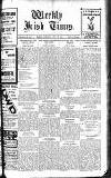 Weekly Irish Times Saturday 30 July 1910 Page 1