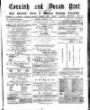 Cornish & Devon Post Saturday 08 February 1879 Page 1