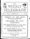 Sheffield Weekly Telegraph Saturday 27 February 1915 Page 1