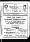 Sheffield Weekly Telegraph Saturday 26 February 1916 Page 1