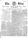 Evening Star Wednesday 31 July 1889 Page 1