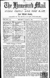 Homeward Mail from India, China and the East Monday 04 October 1869 Page 1
