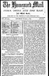 Homeward Mail from India, China and the East Saturday 09 October 1869 Page 1
