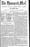 Homeward Mail from India, China and the East Monday 06 December 1869 Page 1