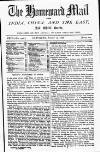 Homeward Mail from India, China and the East Saturday 10 August 1878 Page 1