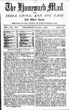 Homeward Mail from India, China and the East Wednesday 01 December 1880 Page 1