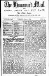 Homeward Mail from India, China and the East Tuesday 01 April 1884 Page 1