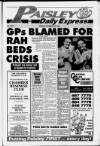 Paisley Daily Express Monday 19 November 1990 Page 1