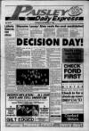 Paisley Daily Express Thursday 29 November 1990 Page 1