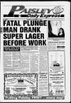 Paisley Daily Express Saturday 14 December 1991 Page 1