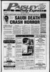 Paisley Daily Express Saturday 04 July 1992 Page 1