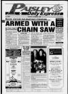 Paisley Daily Express Thursday 08 October 1992 Page 1