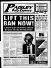 Paisley Daily Express Monday 02 October 1995 Page 1
