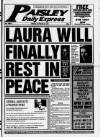 Paisley Daily Express Friday 08 October 1999 Page 1