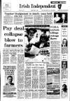 Irish Independent Friday 23 May 1986 Page 1