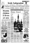 Irish Independent Saturday 02 August 1986 Page 1